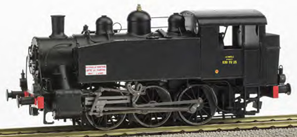 REE Modeles MB-103S - Steam Locomotive Class 030 TU 25 NORTH La Chapelle, Black - DCC Sound & Smoke Seuthe